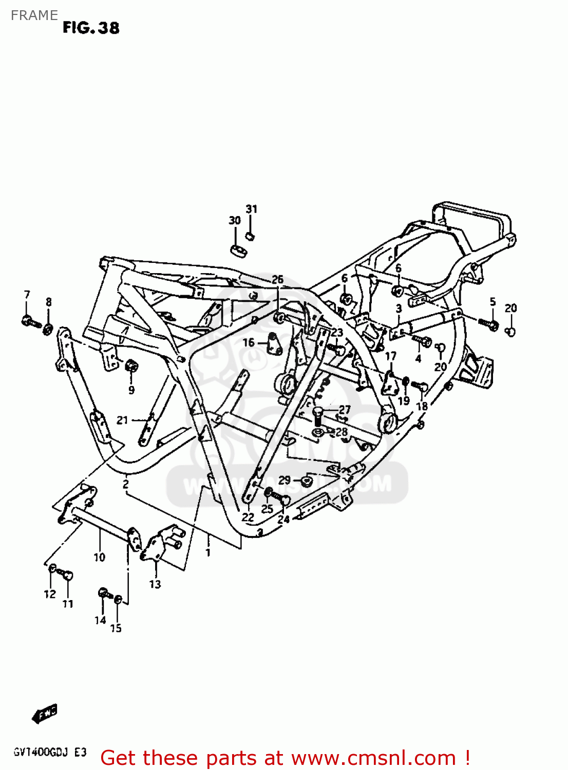 FRAME GV1400GT 1986 (G) (E01)