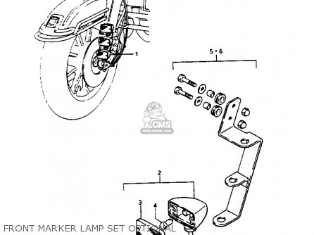 FRONT MARKER LAMP SET OPTIONAL - GV1400GT 1986 (G) (E01)