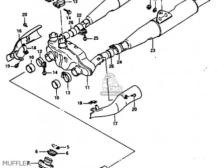 MUFFLER - GV1400GT 1986 (G) (E01)
