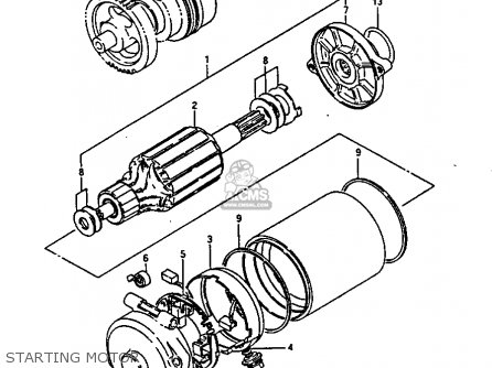 STARTING MOTOR - GV1400GT 1986 (G) (E01)