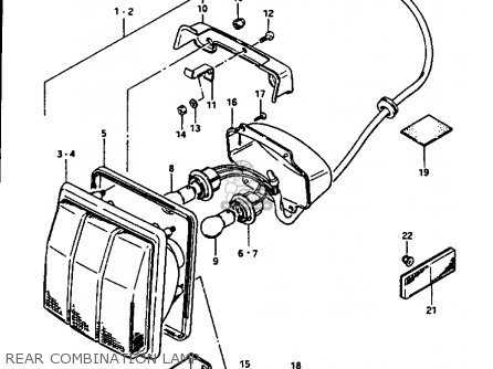 REAR COMBINATION LAMP - GV1400GT 1986 (G) (E01)