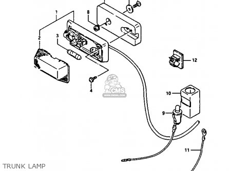 TRUNK LAMP - GV1400GT 1986 (G) (E01)