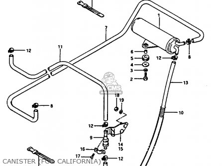 CANISTER (FOR CALIFORNIA) - GV1400GT 1986 (G) (E01)