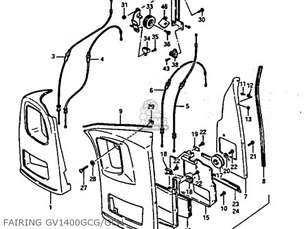 FAIRING GV1400GCG/GCH - GV1400GT 1986 (G) (E01)