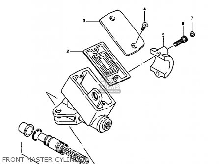 FRONT MASTER CYLINDER - GV1400GT 1986 (G) (E01)