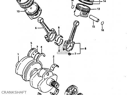 CRANKSHAFT - GV1400GT 1986 (G) (E01)