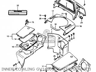 INNER COWLING GV1400GDG/GTG/GDH/GDJ - GV1400GT 1986 (G) (E01)
