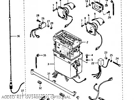 AUDIO KIT GV1400GTG OPTIONAL - GV1400GT 1986 (G) (E01)