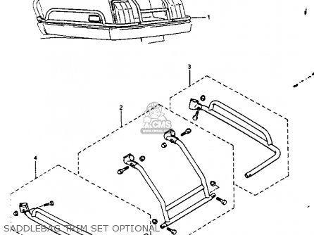 SADDLEBAG TRIM SET OPTIONAL - GV1400GT 1986 (G) (E01)
