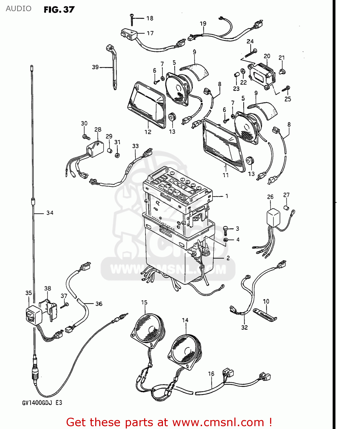 AUDIO GV1400GT CAVALCADE 1986 (G) USA (E03)