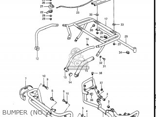 BUMPER (NO.2) - GV1400GT CAVALCADE 1986 (G) USA (E03)