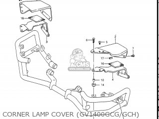 CORNER LAMP COVER (GV1400GCG/GCH) - GV1400GT CAVALCADE 1986 (G) USA (E03)