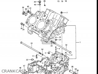CRANKCASE - GV1400GT CAVALCADE 1986 (G) USA (E03)