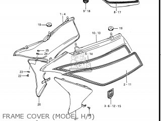 FRAME COVER (MODEL H/J) - GV1400GT CAVALCADE 1986 (G) USA (E03)