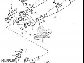 MUFFLER - GV1400GT CAVALCADE 1986 (G) USA (E03)