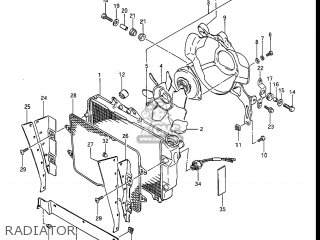 RADIATOR - GV1400GT CAVALCADE 1986 (G) USA (E03)