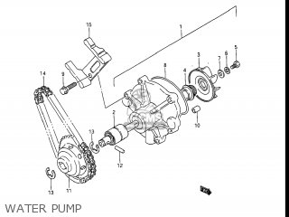 WATER PUMP - GV1400GT CAVALCADE 1986 (G) USA (E03)