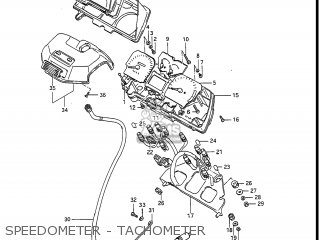 SPEEDOMETER - TACHOMETER - GV1400GT CAVALCADE 1987 (H) USA (E03)