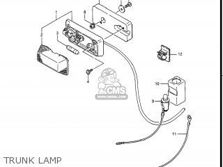 TRUNK LAMP - GV1400GT CAVALCADE 1988 (J) USA (E03)