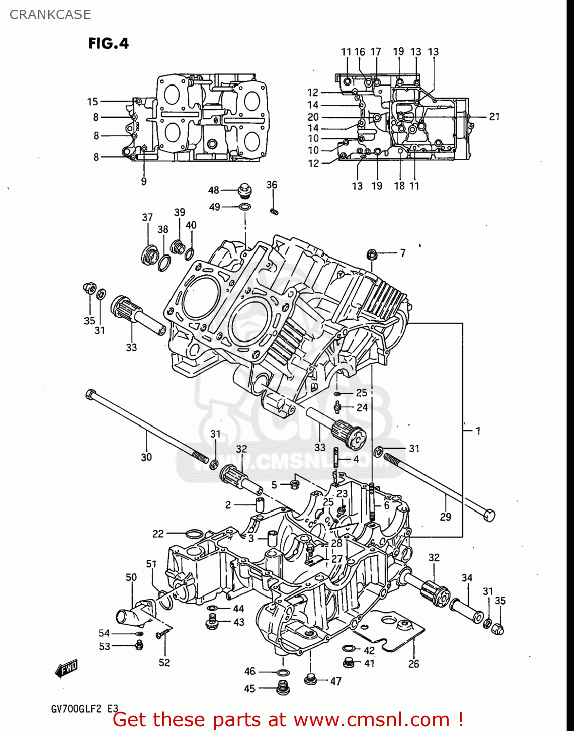 CRANKCASE GV700GLF MADURA 1985 (F) USA (E03)