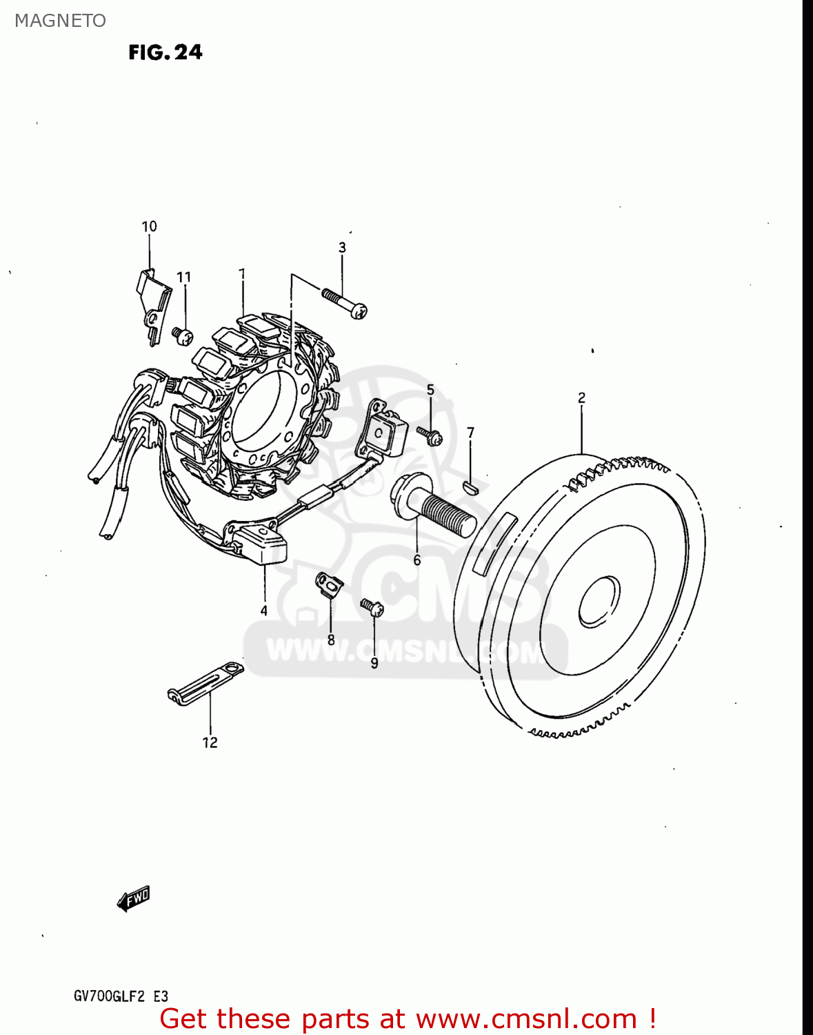 MAGNETO GV700GLF MADURA 1985 (F) USA (E03)