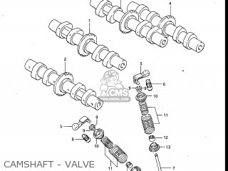 CAMSHAFT - VALVE - GV700GLF MADURA 1985 (F) USA (E03)