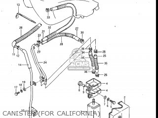 CANISTER (FOR CALIFORNIA) - GV700GLF MADURA 1985 (F) USA (E03)