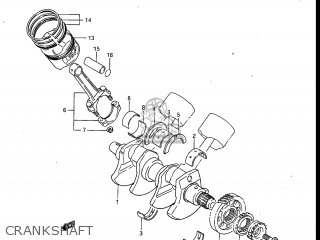 CRANKSHAFT - GV700GLF MADURA 1985 (F) USA (E03)