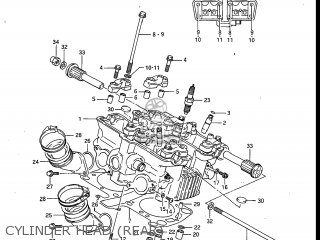 CYLINDER HEAD (REAR) - GV700GLF MADURA 1985 (F) USA (E03)