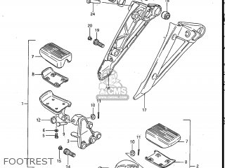 FOOTREST - GV700GLF MADURA 1985 (F) USA (E03)