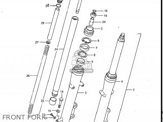 FRONT FORK - GV700GLF MADURA 1985 (F) USA (E03)