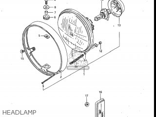 HEADLAMP - GV700GLF MADURA 1985 (F) USA (E03)