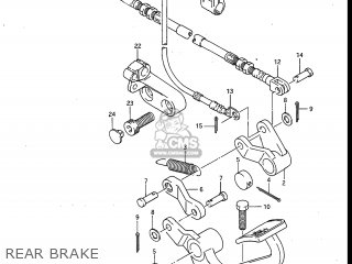 REAR BRAKE - GV700GLF MADURA 1985 (F) USA (E03)