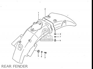 REAR FENDER - GV700GLF MADURA 1985 (F) USA (E03)