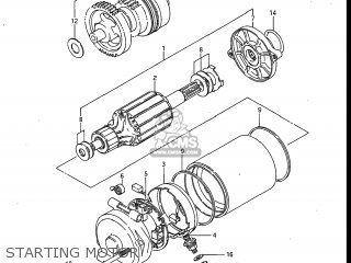 STARTING MOTOR - GV700GLF MADURA 1985 (F) USA (E03)