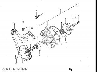 WATER PUMP - GV700GLF MADURA 1985 (F) USA (E03)
