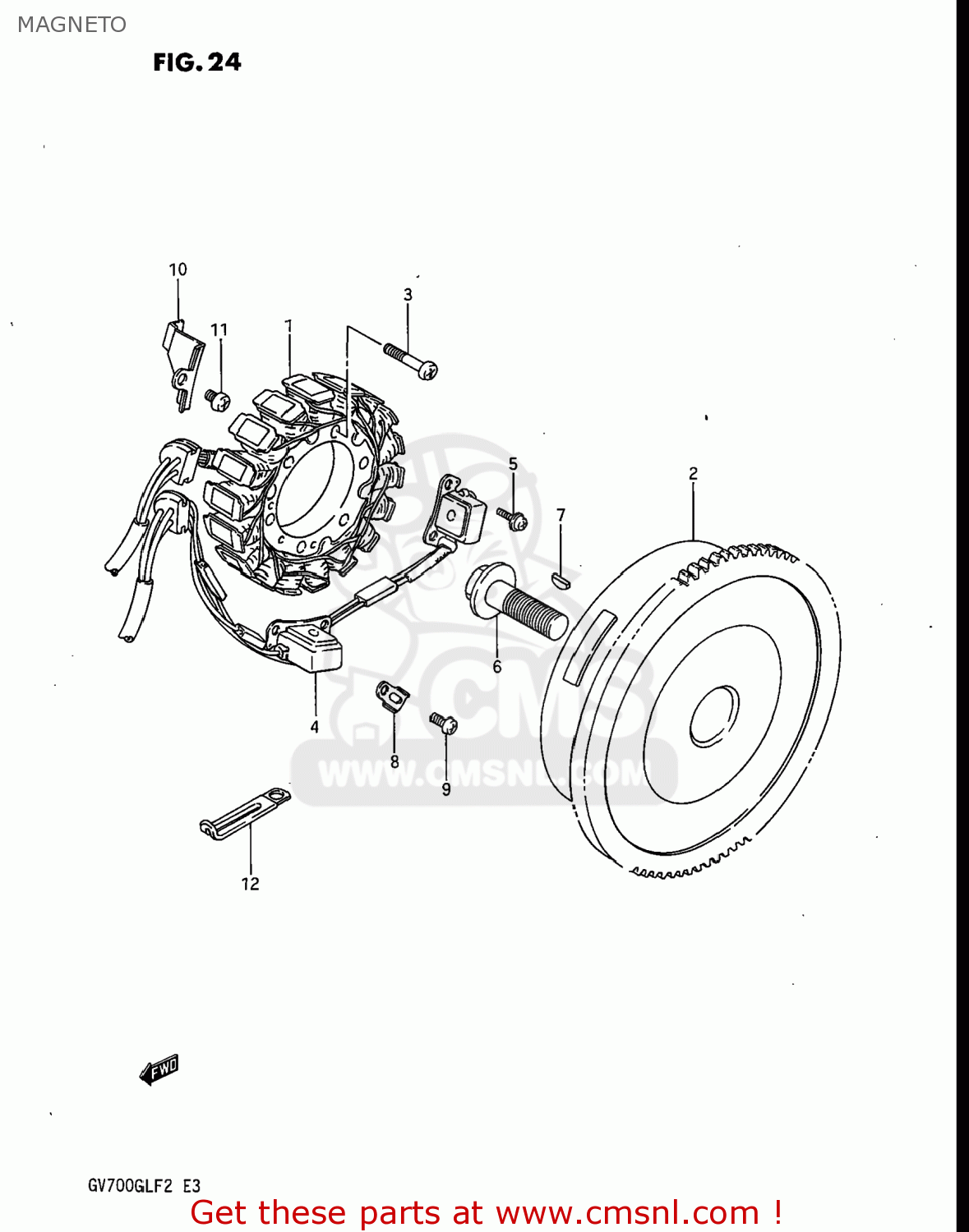 MAGNETO GV700GLF2 MADURA 1985 (F) USA (E03)