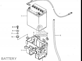 BATTERY - GV700GLF2 MADURA 1985 (F) USA (E03)