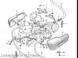 CARBURETOR FITTINGS - GV700GLF2 MADURA 1985 (F) USA (E03)