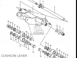CUSHION LEVER - GV700GLF2 MADURA 1985 (F) USA (E03)