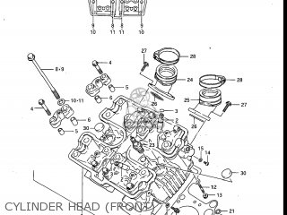 CYLINDER HEAD (FRONT) - GV700GLF2 MADURA 1985 (F) USA (E03)