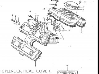 CYLINDER HEAD COVER - GV700GLF2 MADURA 1985 (F) USA (E03)