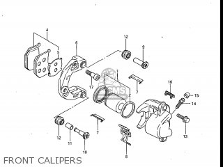 FRONT CALIPERS - GV700GLF2 MADURA 1985 (F) USA (E03)