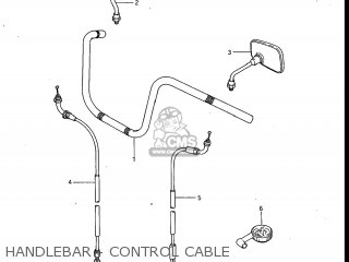 HANDLEBAR - CONTROL CABLE - GV700GLF2 MADURA 1985 (F) USA (E03)