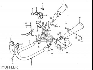 MUFFLER - GV700GLF2 MADURA 1985 (F) USA (E03)