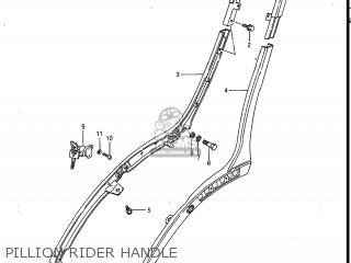 PILLION RIDER HANDLE - GV700GLF2 MADURA 1985 (F) USA (E03)