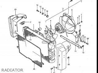 RADIATOR - GV700GLF2 MADURA 1985 (F) USA (E03)