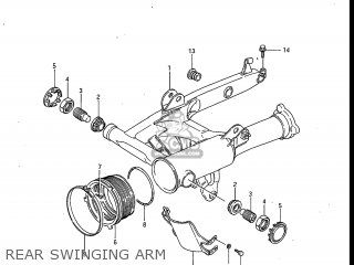 REAR SWINGING ARM - GV700GLF2 MADURA 1985 (F) USA (E03)