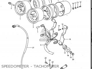 SPEEDOMETER - TACHOMETER - GV700GLF2 MADURA 1985 (F) USA (E03)