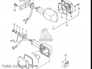 TURN SIGNAL LAMP - GV700GLF2 MADURA 1985 (F) USA (E03)